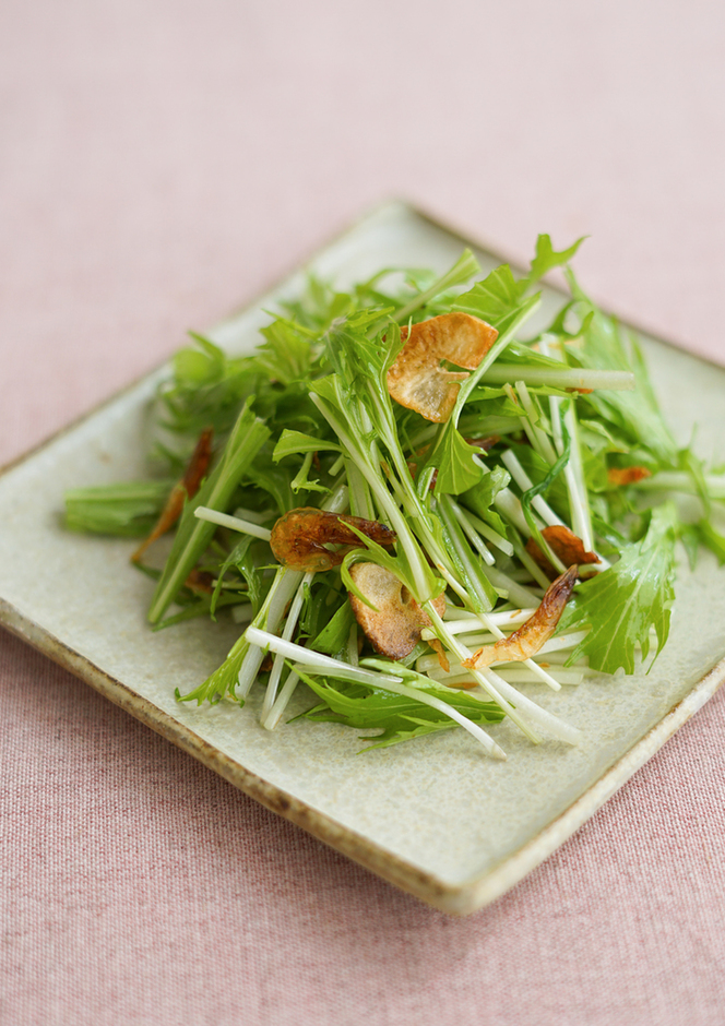 サラダ 水菜 水菜とハムのさっぱりマヨサラダのレシピ/作り方：白ごはん.com